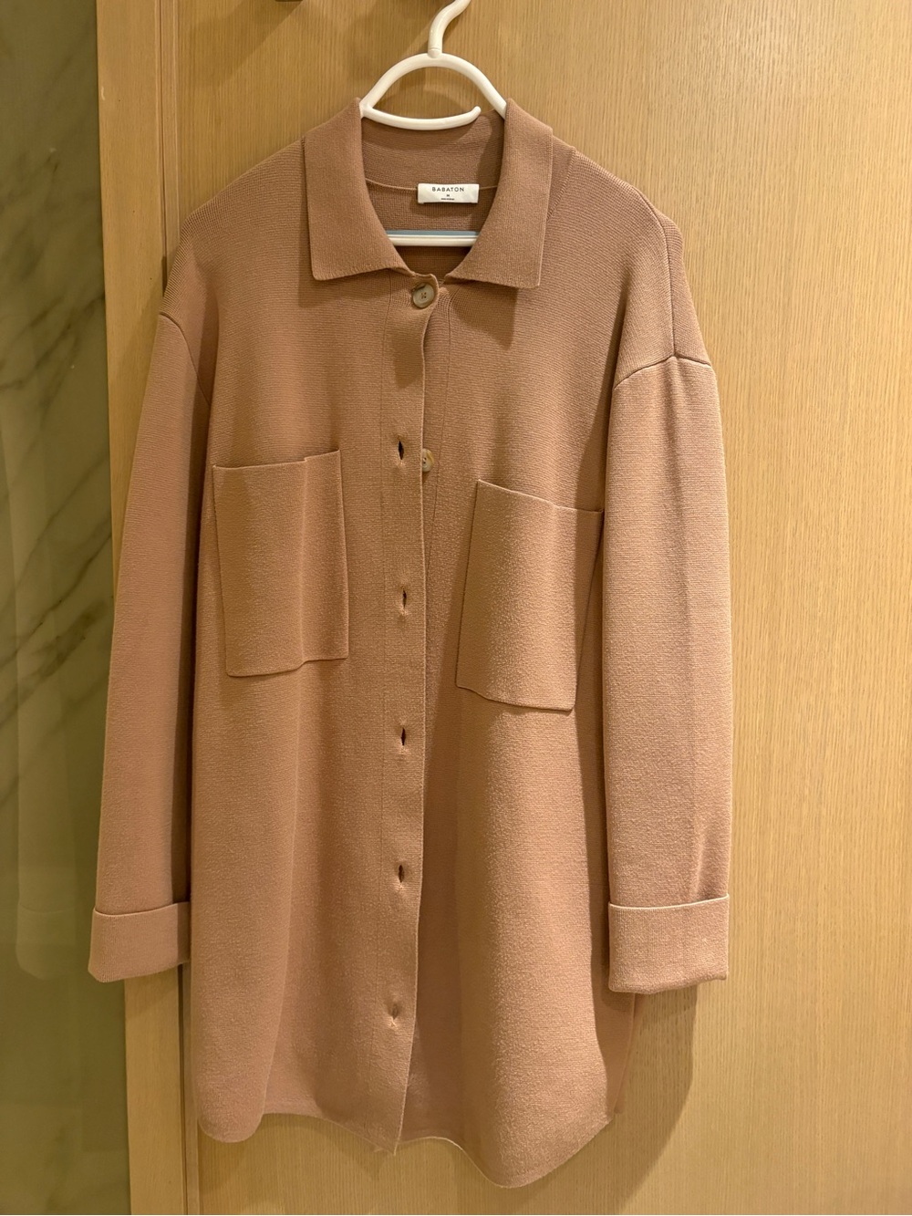 Babaton camel Button-Up Overshirt
